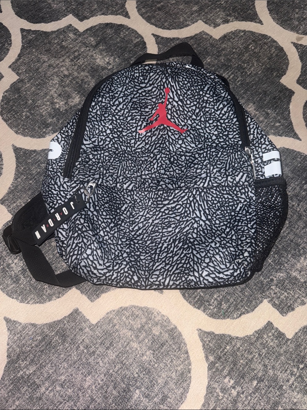 NIKE Air Jordan Mini Backpack Travel Bag Elephant Print